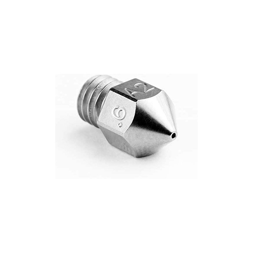 Micro Swiss – MK8 0,60mm pinnoitettu A2-työkaluteräs, kulutusta kestävä kärki (MakerBot, CraftBot, Creality CR10, Tevo Tornado) – 5