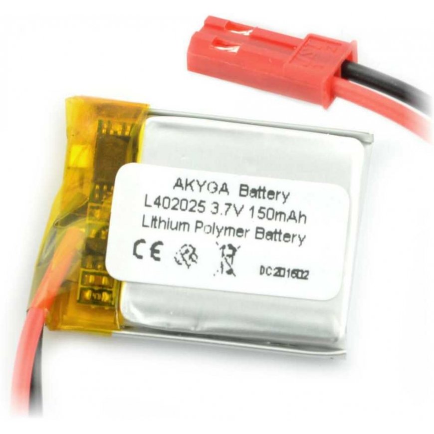 Akumuliatorius Li-Pol Akyga 150mAh 1S 3.7V