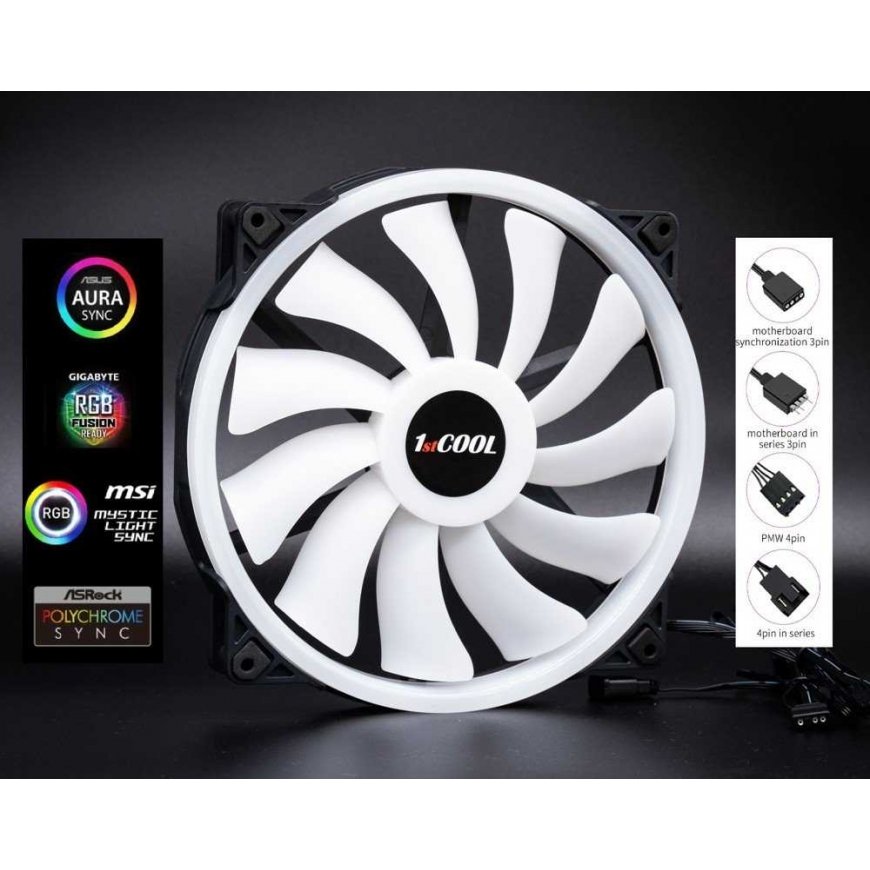 1st Cool ventiliatorius 1stCOOL AURA EVO F20 ARGB (F20-AURA-EVO-R) – 2