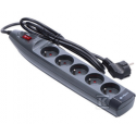 Dpm PROTECTIVE STRIP, 5GN, Z/U WITH SWITCH, BLACK, 1.5M