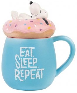 ERIK Snoopy Eat Sleep Repeat 3D-muki 500ml