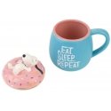 ERIK Snoopy Eat Sleep Repeat 3D-muki 500ml ERIK Snoopy Eat Sleep Repeat 3D-muki 500ml