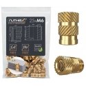 Ruthex M6 threaded insert – Rx-M6x12.7 - 25 pcs Ruthex M6 threaded insert – Rx-M6x12.7 - 25 pcs