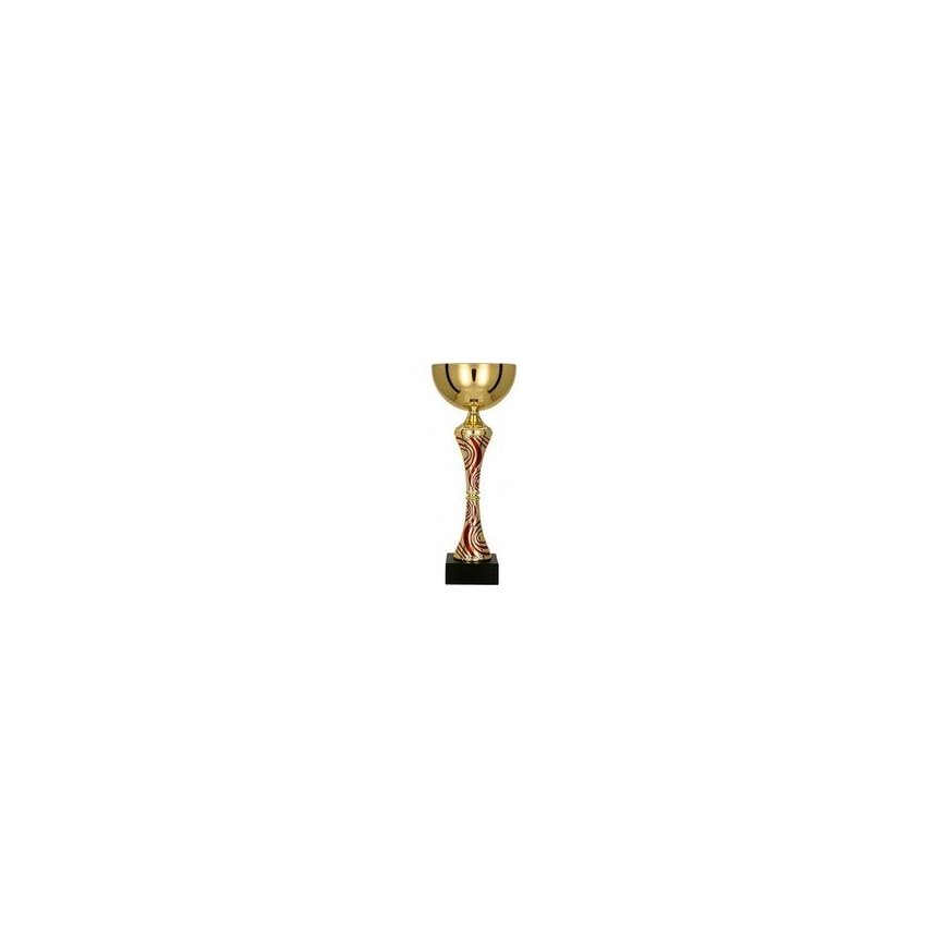 Detail Gold and red metal cup