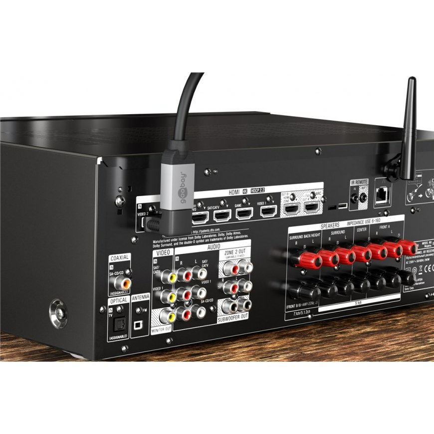 Goobay 65744 videokaabliadapter HDMI tüüp A (Standard) Must – 3