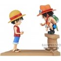 Banpresto One Piece Monkey D Luffy & Portgas D Ace World Collectable Log Stories figure 8cm Banpresto One Piece Monkey D Luffy & Portgas D Ace World Collectable Log Stories figure 8cm