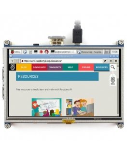 Waveshare Resistiivinen kosketusnäyttö Raspberry Pi 3/2/B+ -mikrotietokoneelle - LCD TFT 5" 800x480px HDMI + GPIO