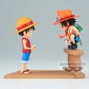 Banpresto One Piece Monkey D Luffy & Portgas D Ace World keräilyhirsitarinafiguuri 8cm Banpresto One Piece Monkey D Luffy & Portgas D Ace World keräilyhirsitarinafiguuri 8cm