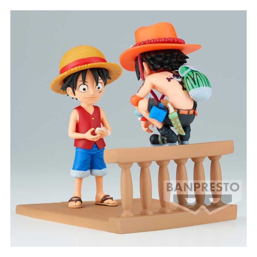 Banpresto One Piece Monkey D Luffy & Portgas D Ace World Collectable Log Stories figure 8cm – 3