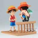 Banpresto One Piece Monkey D Luffy & Portgas D Ace World Collectable Log Stories figure 8cm Banpresto One Piece Monkey D Luffy & Portgas D Ace World Collectable Log Stories figure 8cm