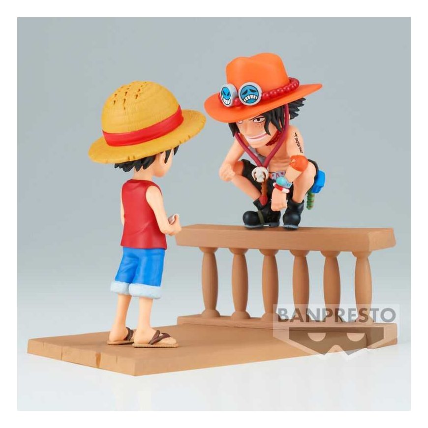 Banpresto One Piece Monkey D Luffy & Portgas D Ace World Collectable Log Stories figure 8cm – 4