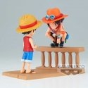 Banpresto One Piece Monkey D Luffy & Portgas D Ace World Collectable Log Stories figure 8cm Banpresto One Piece Monkey D Luffy & Portgas D Ace World Collectable Log Stories figure 8cm