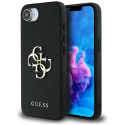 Guess PU Grained 4G Metal Logo Apple iPhone 16e phone case black