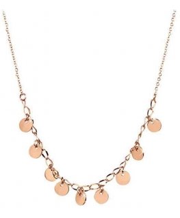 Troli Pinigų karoliai iš Rose Gold plieno