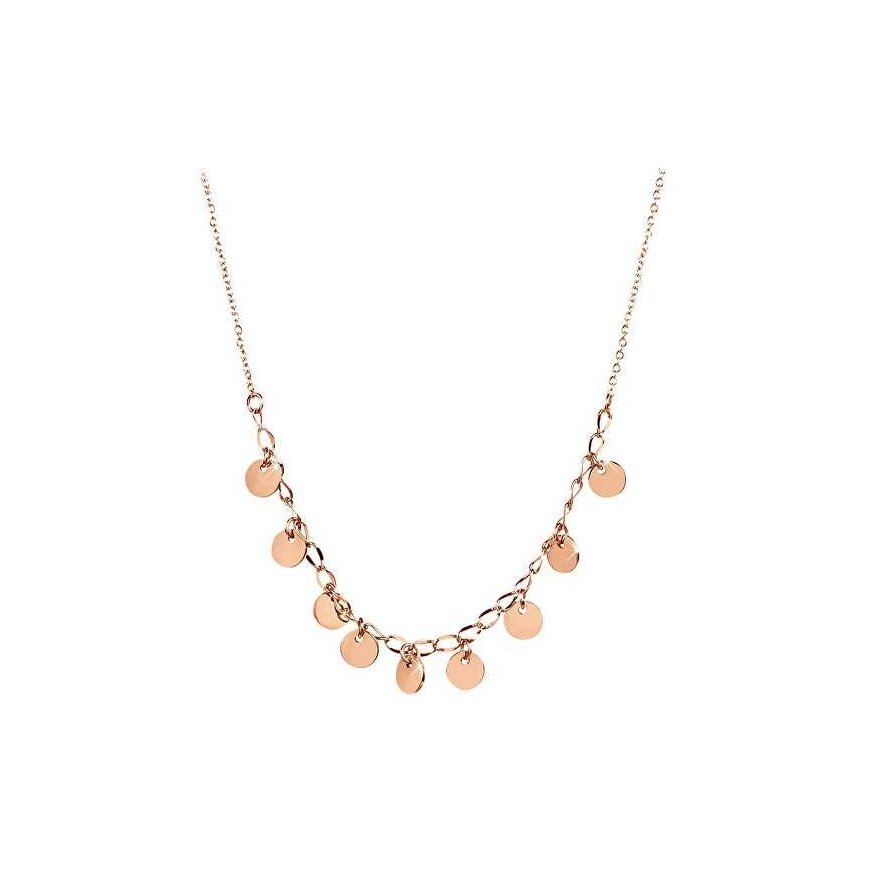Troli Pinigų karoliai iš Rose Gold plieno