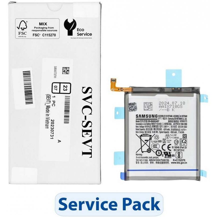 ServicePack Battery EB-BN985ABY or Samsung Note 20 Ultra N985 GH82-23333A