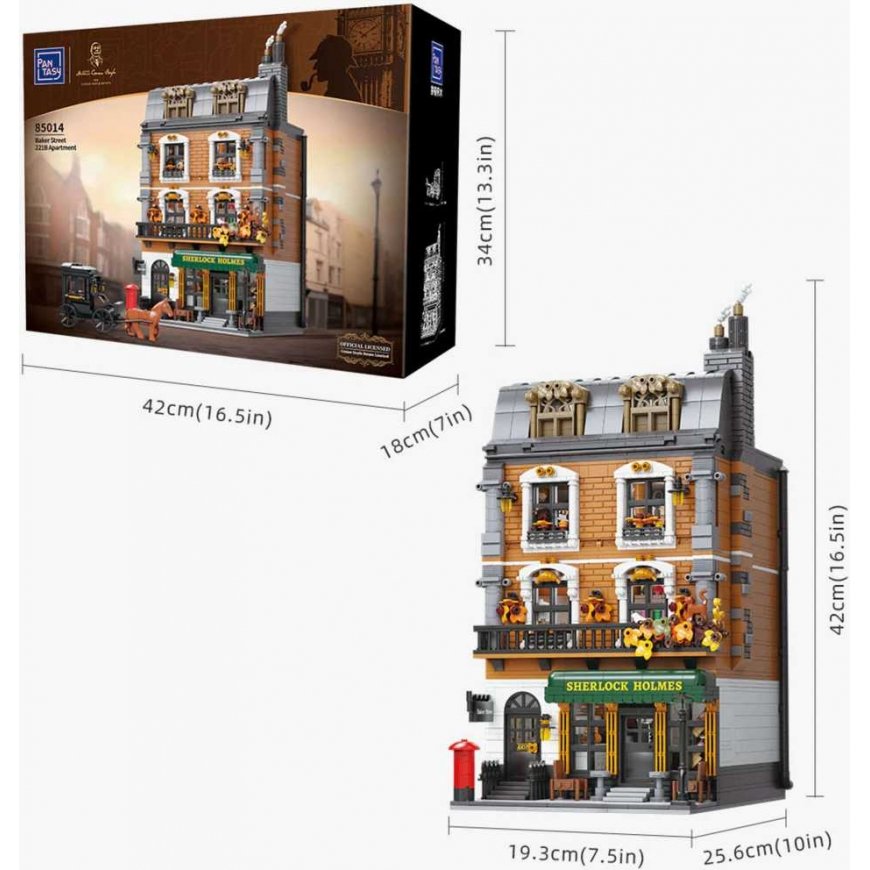 Klocki konstrukcyjne Pantasy Sherlock Holmes Baker Street 221B 3047 parts – 3