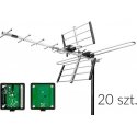 Blow DVB-T antena ATD32S VHF/UHF MUX8 pasyvi 20 paketų Blow DVB-T antena ATD32S VHF/UHF MUX8 pasyvi 20 paketų