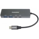PremiumCord 10G SuperSpeed Hub USB-C to 2x USB 3.2 C + 2x USB 3.2 A, aluminum