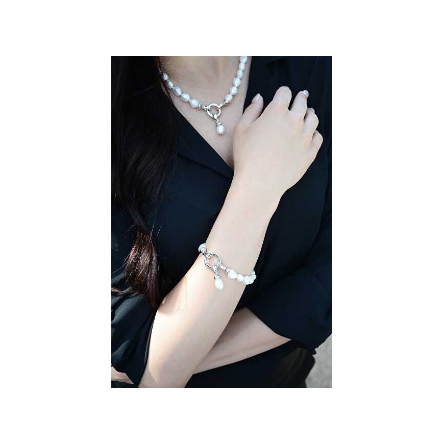Jwl Luxury Pearls Vėrinys iš tikrų baltų perlų JL0559 – 4