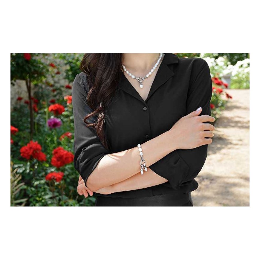 Jwl Luxury Pearls Vėrinys iš tikrų baltų perlų JL0559 – 5