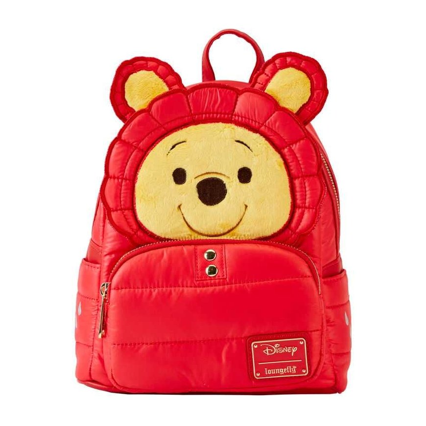 Loungefly Disney Winnie the Pooh Rainy Day Puffer Jacket backpack 26cm