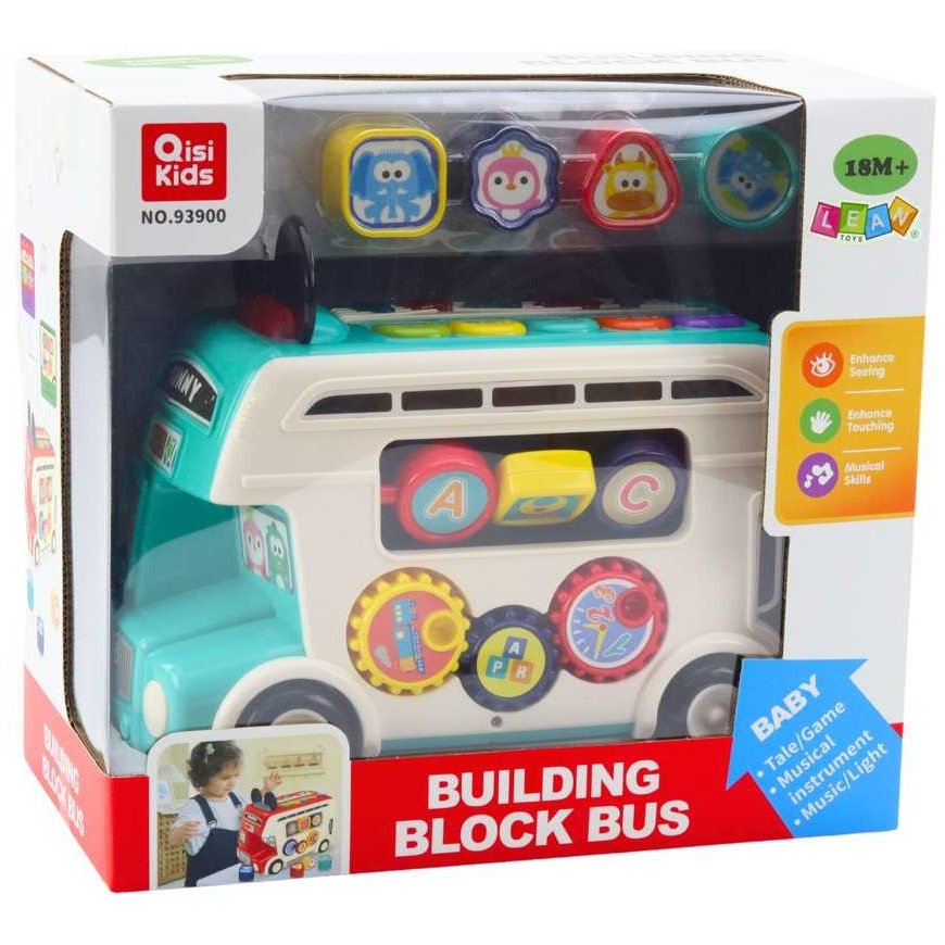 Lean Toys Interactive Educational Bus Sorter Lights Sounds Turquoise – 5