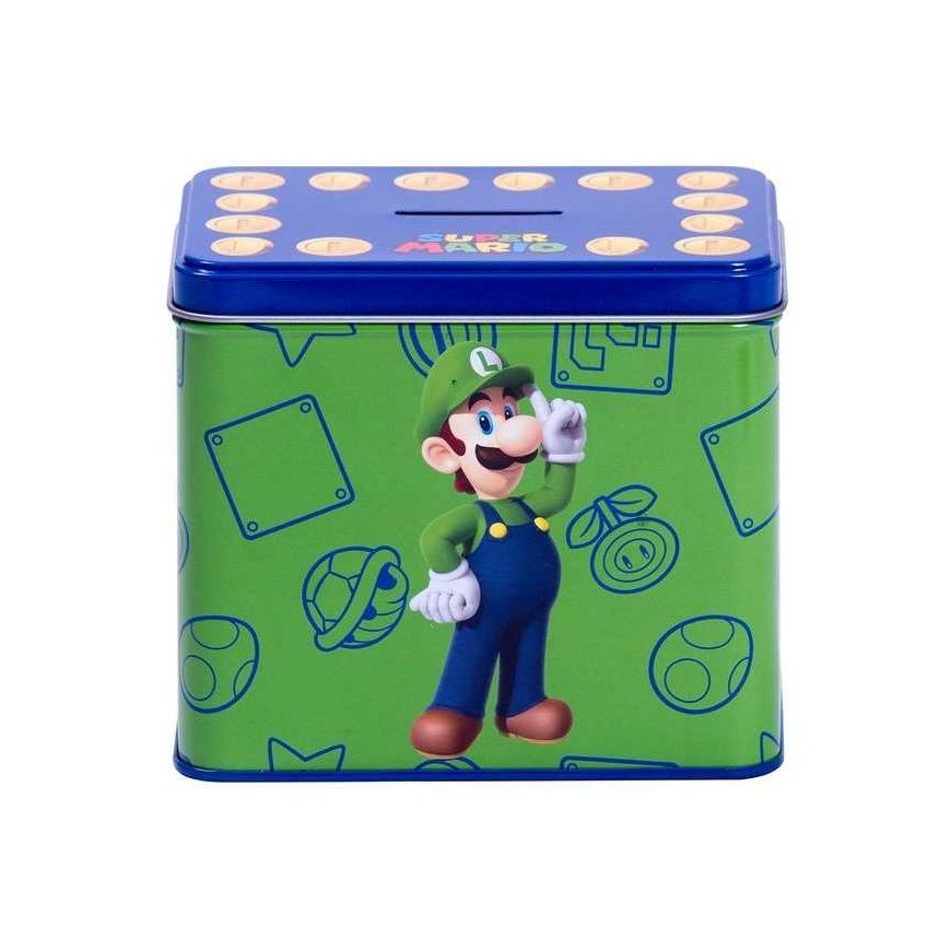 Nintendo Super Mario Bros Luigi Muki + Money box setti – 2