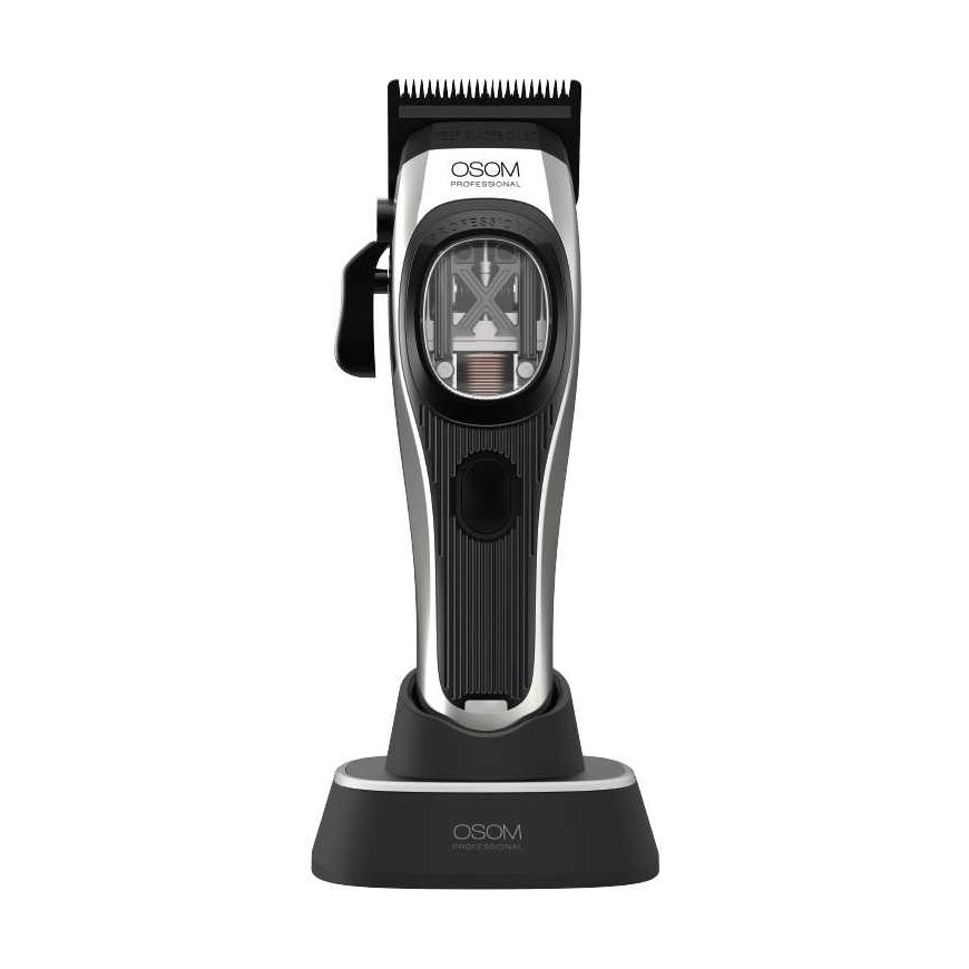 Professional hair clipper OSOM Professional PRIME Cordless Hair Clipper OSOMP01SIL, silver
