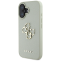 Guess Grained Big 4G Logo Small Classic Logo Apple iPhone 16 case green