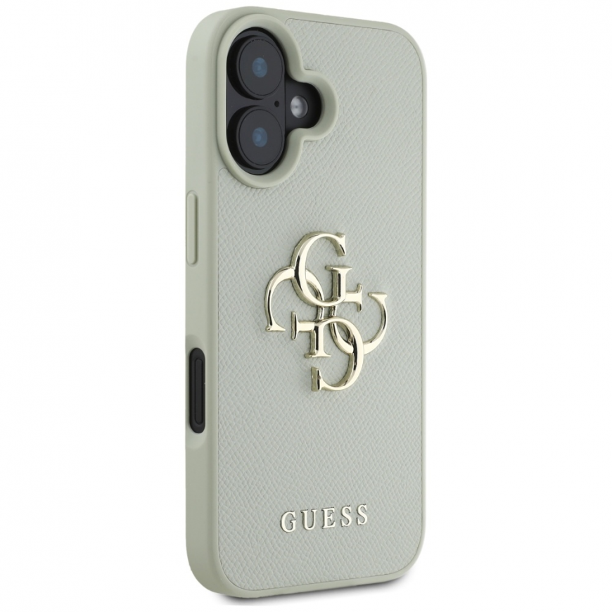 Guess Grained Big 4G Logo Small Classic Logo Apple iPhone 16 case green – 5