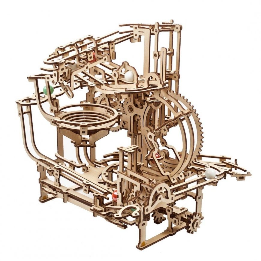 Marble Run – Step Lift – Mechanical Folding Model – Plywood – 355 Elements – Ugearsmodels