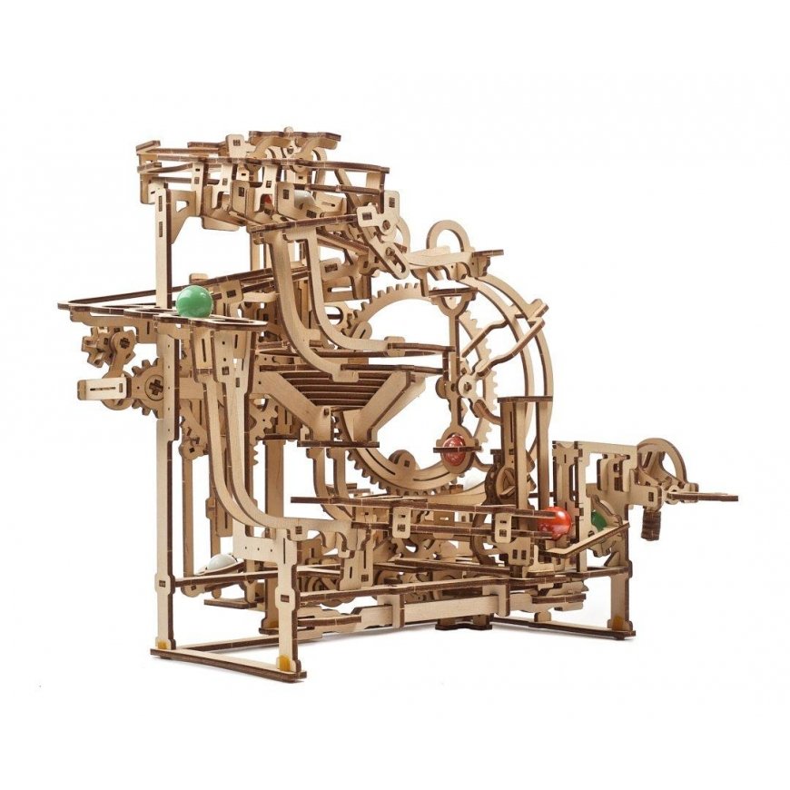 Marble Run – Step Lift – Mechanical Folding Model – Plywood – 355 Elements – Ugearsmodels – 3