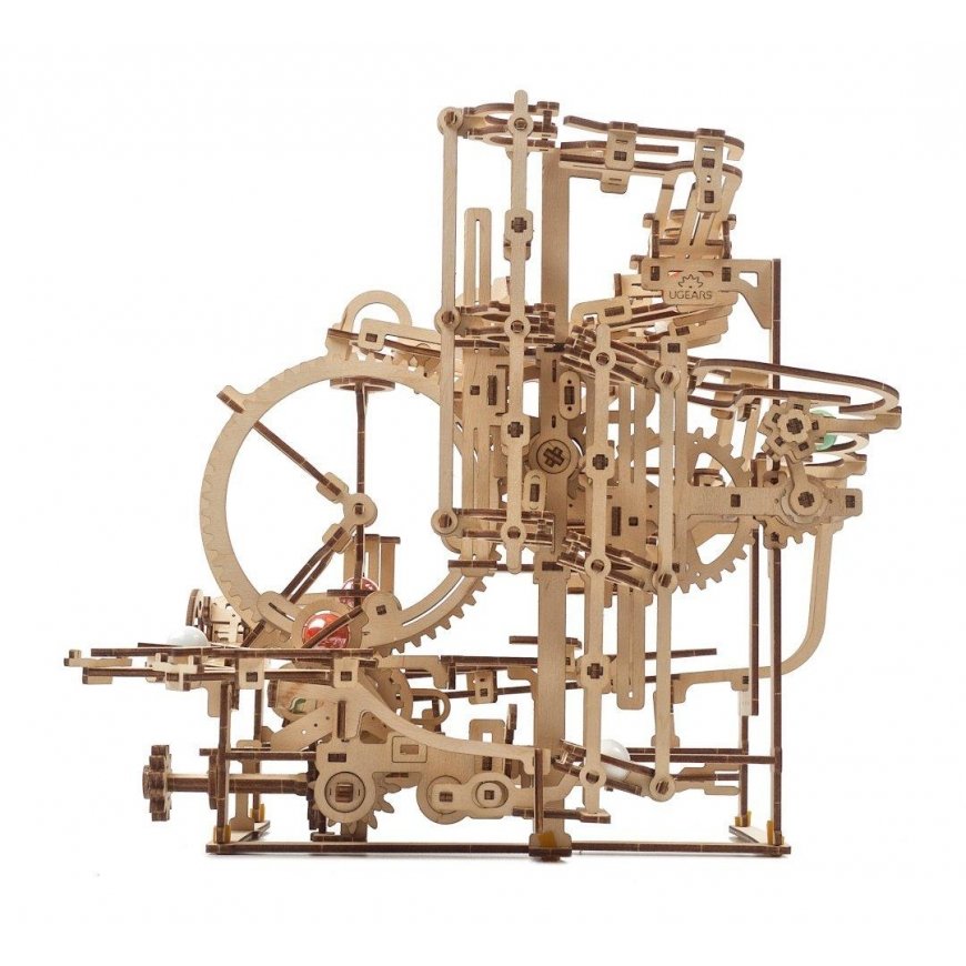 Marble Run – Step Lift – Mechanical Folding Model – Plywood – 355 Elements – Ugearsmodels – 5
