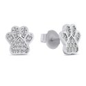 Brilio Silver Brilio Silver Playful silver Paws EA507W earrings Brilio Silver Brilio Silver Playful silver Paws EA507W earrings