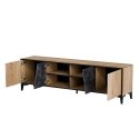 Cama 4D RTV cabinet OVO 180x38xH53 oak/concrete Cama 4D RTV cabinet OVO 180x38xH53 oak/concrete