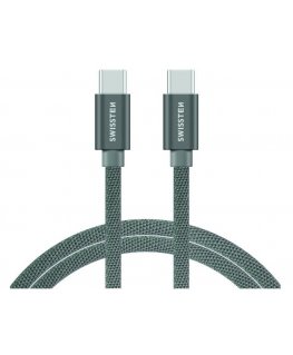Swissten 71527202 USB kabelis 1,2 m USB C Pilka