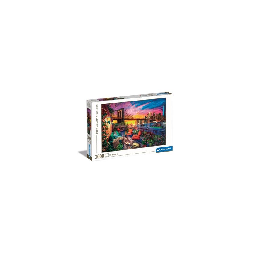 Clementoni Manhattan balcony sunset Pusle 3000 tk Linn