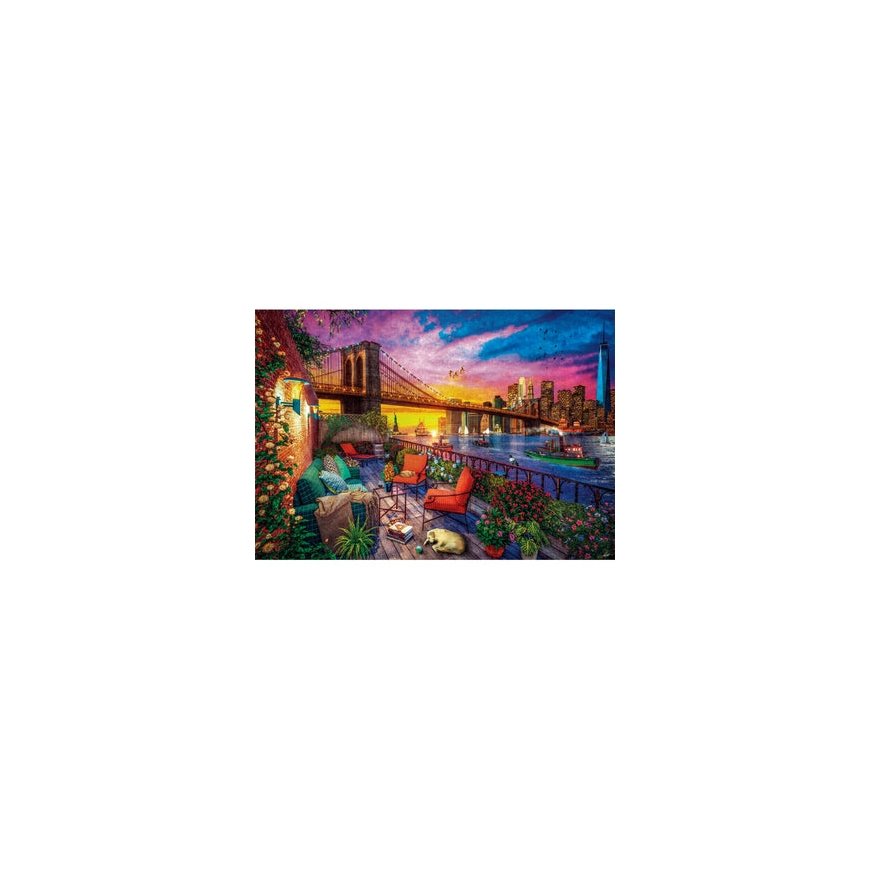 Clementoni Manhattan balcony sunset Jigsaw puzzle 3000 pc(s) City – 2
