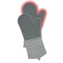 WENKO Oven gloves Silicone Grey 1 pair