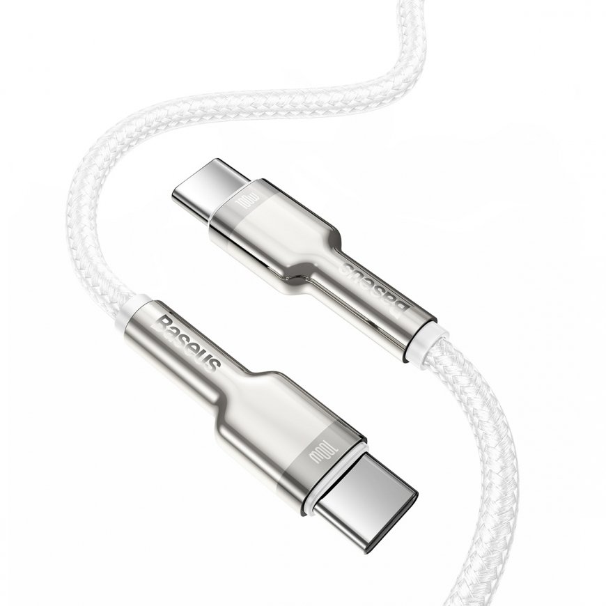 Baseus CATJK-C02 mobiiltelefonikaabel Valge 1 m USB C – 2