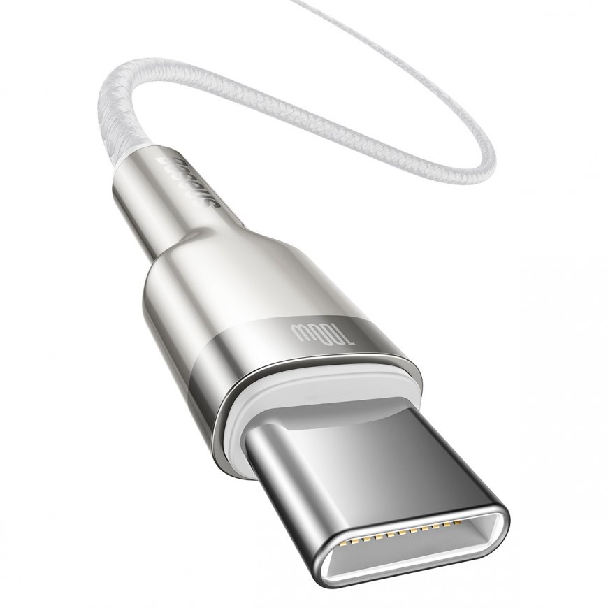 Baseus CATJK-C02 mobile phone cable White 1 m USB C – 3