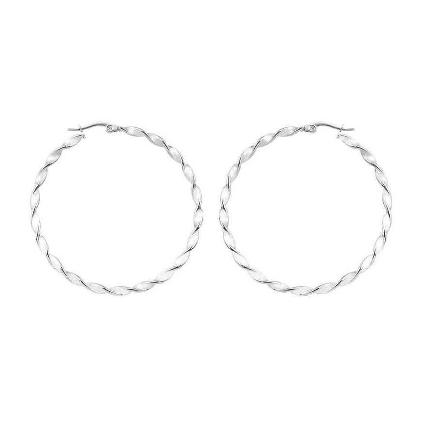 Troli Steel round earrings 2 - 5 cm