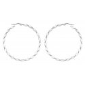 Troli Steel round earrings 2 - 5 cm Troli Steel round earrings 2 - 5 cm