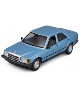 BBURAGO Mercedes Benz 190E 1987 Linnaauto mudel Eelnevalt kokku pandud 1:24