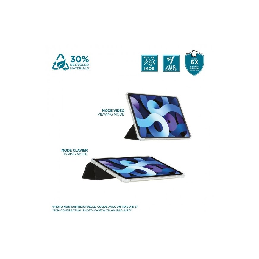 Mobilis 060017 planšetdatoru apvalks 27,9 cm (11") Folio Melns, Caurspīdīgs – 2
