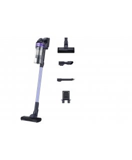 Samsung VS15A6031R4 Stieņveida putekļsūcējs Baterija Sauss Virpuļojošs Bezmaisa 0,8 L 410 W Melns, Lillā