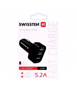 Swissten 20111200 mobiilseadme laadija Universaalne Must DC (alalisvool) Automaatne
