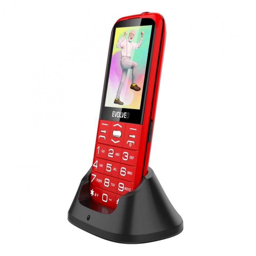 Evolveo EasyPhone 8595683203548 mobilais telefons 7,11 cm (2.8") 113 g Sarkans Gados vecāku cilvēku – 5