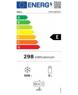 Midea Freezer | MDRC698FEE01 | Energy efficiency class E |